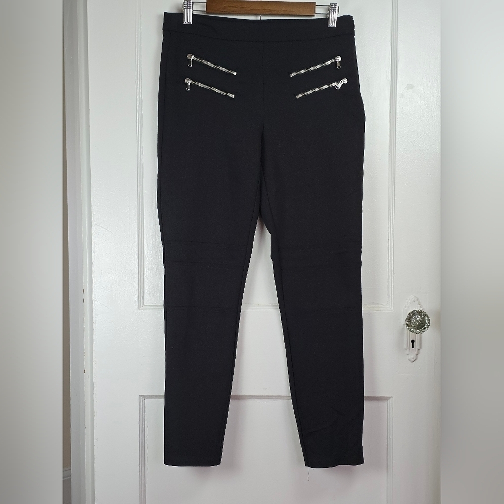 Zara Black Skinny Ankle Pants Size L